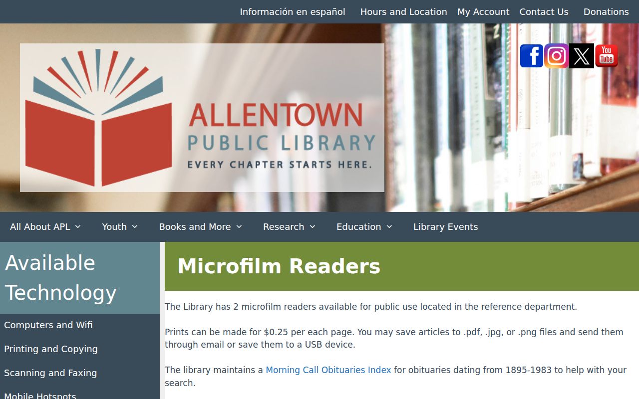 Lower Macungie Township city directory research at Allentown Public Library microfilm